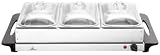 Stainless Steel 3 Pan Buffet Server & Warming Tray