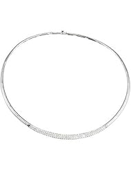 14K Diamond Omega Necklace - 3.00 Ct. -- LIFETIME WARRANTY