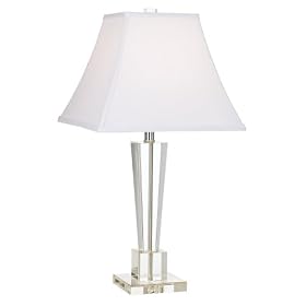 Vienna Full Spectrum Tapered Crystal Column Table Lamp