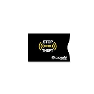 Pacsafe RFID 25 Credit Card Sleeve - Black