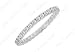 Diamond Eternity Bangle : 18K White Gold - 6.00 CT title=