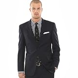 grey pinstripe suit