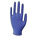 9-1/2" Powder Free Unlined Nitrile Disposable Gloves, Light Blue, Size M, 100PK