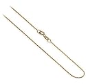Superb 14 KT Yellow Gold 0.6 MM 14K Baby Box Chain 16" 18" 20" 22" 24" Necklace
