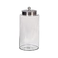 Glass Jar with Pewter-Finish Lid - Large
