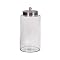 Glass Jar with Pewter-Finish Lid - Large
