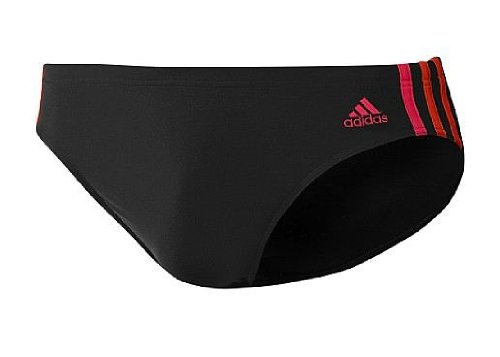 Adidas Herren Badehose 3 Stripes Authentic Trunk, black dd/red carpet/high energy s12/samba, 6, X23647