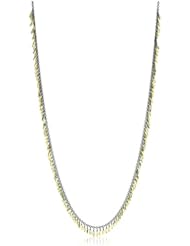 Dana Kellin Dark Silver and Gold Short Fringe Layering Necklace