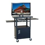 Buhl Flat Screen Monitor Cart With Cabinet And 26