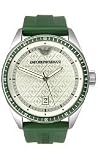 Armani Sport Logo Print Silver-tone Dial Men's Watch #AR0685