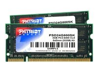 Patriot Signature PC2-6400 Arbeitsspeicher 4GB (800MHz, 200-polig, 2x 2GB) DDR2-RAM Kit Preisvergleich