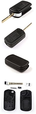 World Auto Keyless Entry Modify Remote Flip Key Case Shell replacement for 2008 Land Rover Range Rover Sport (2008 Land Rover Range Rover Sport)