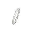 14K White Gold Bangle Bracelet - 7"