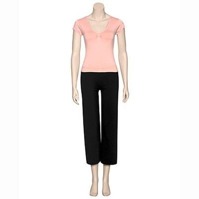 Danskin Womens Yoga Cotton Crop Pant