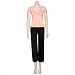 Danskin Womens Yoga Cotton Crop Pant