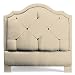 Imperial Upholstered Headboard - King,Sunbrella Vellum Velvet - Frontgate, Fabric: Sunbrella Vellum Velvet, King