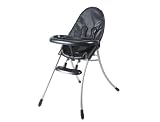 Bloom Nano Urban Folding High Chair - Black Frame and Black Cush