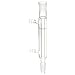 Chemglass CG-1218-A-20 Glass Small Scale Liebig Condenser, 110mm Jacket Length, 185mm Overall Length, 14/20 Top Outer Joint, 14/20 Lower Inner