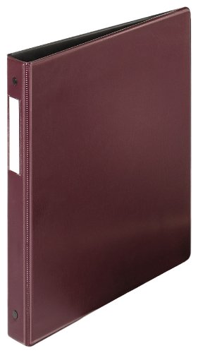 TOPS Cardinal EasyOpen Locking Round Ring Binder with Label Holder, 1.5 Inch, Burgundy, (18826CB)