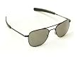 American Optical AO Original Pilot Aviator Sunglasses 52 mm Black Bayonet True Color Gray Glass Lenses 30024