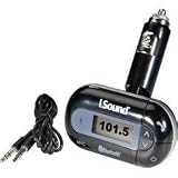 I.Sound 394 RoadTalkTM Hands-Free Car Kit With Built-In FM Transmitter-Black with 3.5mm headphone jack