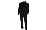 Hugo Boss - Hugo Boss Men's Black Velour Complete Tracksuit / Sweatsuit