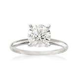 1.50 Carat Diamond Solitaire RSVP Engagement Ring In 14kt White Gold