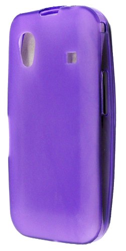 A PACK OF BLACK + PURPLE COLOUR GEL PROTECTION CASE COVER FOR SAMSUNG GALAXY ACE S5830