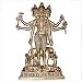 ShalinCraft Collectible-Figurines Trimurti Hindu Religious Statue Brass Sculpture Brahma Vishnu and Sihva 12"x 7" x 4.5"