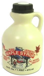 100% Pure Vermont Maple Syrup - Pint (16oz.) Medium Amber/now known as Grade A Amber Rich Taste