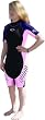 TWF SHORTIE WETSUIT. Ladies size 12 Pink. 2.5mm Neoprene. Warm comfortable fit. Flatlock Stitching.Ideal for UV protection, Swimming, Surfing, Beach wear (tes)