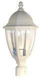 Adjusta-Post Sandstone Everstone One-Light Outdoor Post Top Lantern with Clear Acrylic Beveled Lens #S11TC-SN