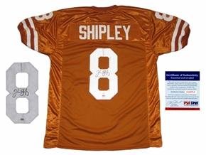 Jordan Shipley Autographed Texas Longhorns Home Jersey - Autographed College Jerseys