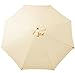 Tokept Replacement Umbrella Canopy for 9ft 8 Ribs Beige(Canopy Only)