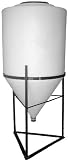 60 Gallon Full Drain Cone Bottom Inductor Tank with Steel Stand