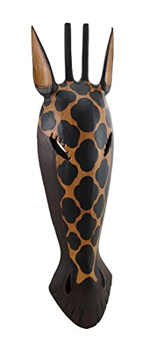 African Giraffe Jungle Mask Africa Decor Wall Hanging