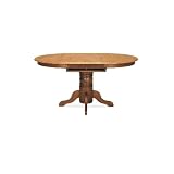 Review International Concepts  / International Concepts T58-48XB Single Pedestal Table Base Only - Cinnamon-Espresso