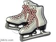 Ice Skating Ice Skates Jibbitz w/ Pink Laces Set of 2 Crocs Charms