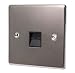 : BLACK NICKEL SLAVE TELEPHONE SOCKET C438BNB