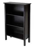 Contemporary Espresso Finish 3-Tier Bookcase / Shelf