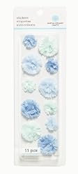 Martha Stewart Crafts Stickers, Layered Pom-Pom, Blue