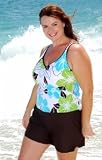 South Point Baja Beach Plus Size Shortini Swimsuit - Plus Size Swimsuit Plus Size Swimsuits
