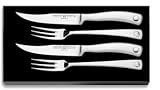 Wüsthof Culinar 4-Piece Steak Knife and Fork Set