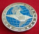 U.S.S. Indianapolis SSN697 Silver Finish Challenge coin