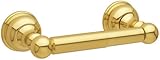Baldwin 3543.030 Laguna Double-Post Tissue Roll Holder, Polished Brass
