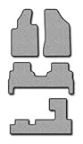 IMAGE OF Hyundai Santa Fe Touring Carpeted Custom-Fit Floor Mats - 4 PC Set - Light Gray (2007 2008 2009 2010 2011 07 08 09 10 11)