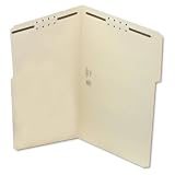 Smead - Folders, Two 2 Capacity Fasteners, 1/3 Cut Assorted, Top Tab, Legal, MLA, 50/Bx - Pack of 6