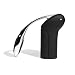 Metrokane Vertical Rabbit Lever Style Corkscrew with Foil Cutter, Velvet Black