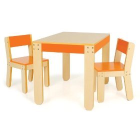 P'kolino Table and Chairs - Orange