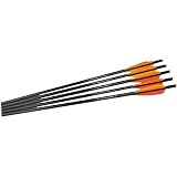 Barnett Outdoors Carbon Crossbow 20-Inch Arrows with Field Points (5 Pack) ~ Barnett Crossbows